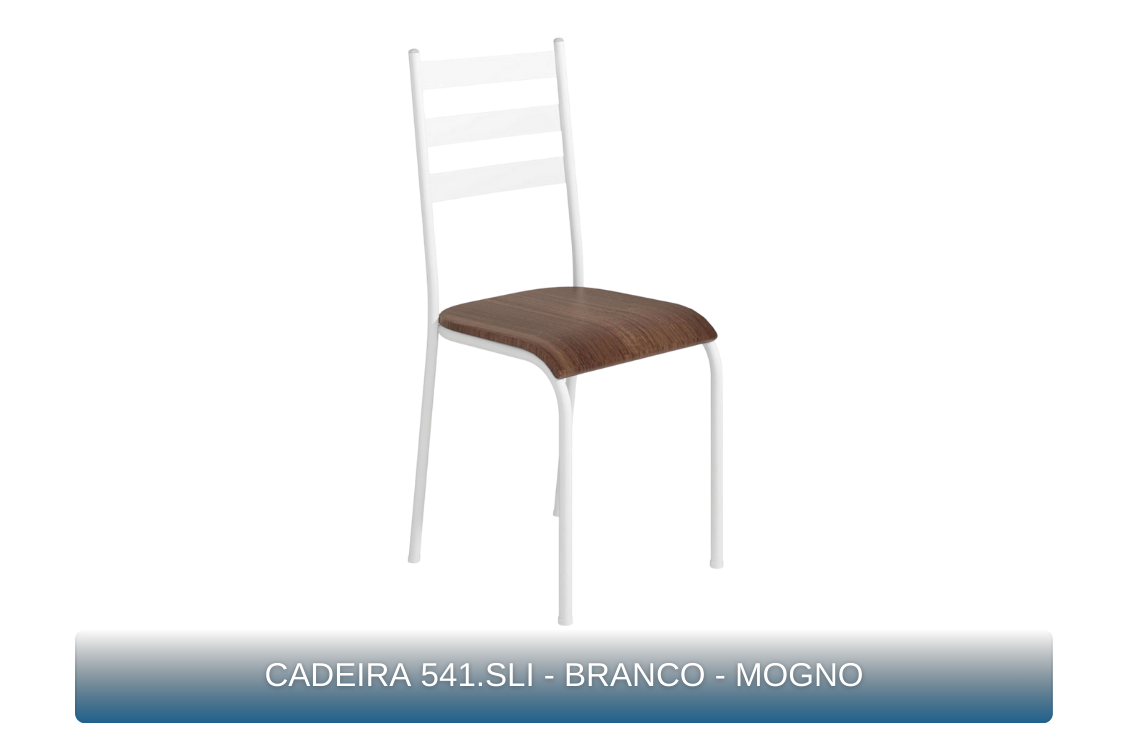 CADEIRA 541.SLI - BRANCO - MOGNO - MBM Decor