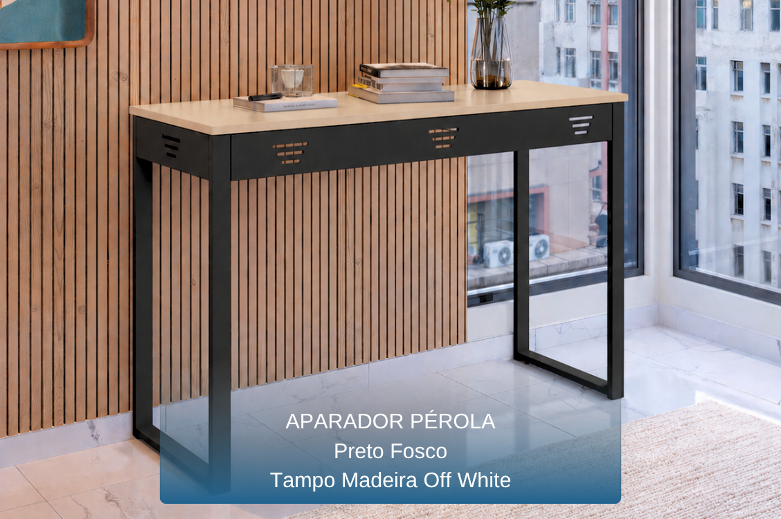 APARADOR PÉROLA - TAMPO MADEIRA  OFF WHITE - PRETO FOSCO -  MBM DECOR.png
